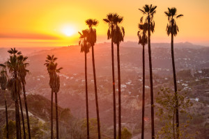 Sun over Los Angeles